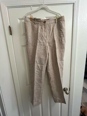 Talbots Women’s 100% Linen Khaki Pants